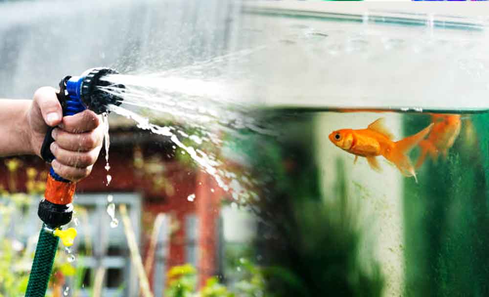 Using garden hose to fill aquarium